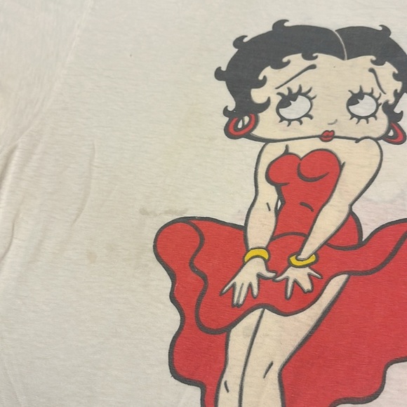 VTG 1985 Betty Boop T-Shirt Size Osfa Single Stitch King Features Syndicate RARE - Picture 8 of 8